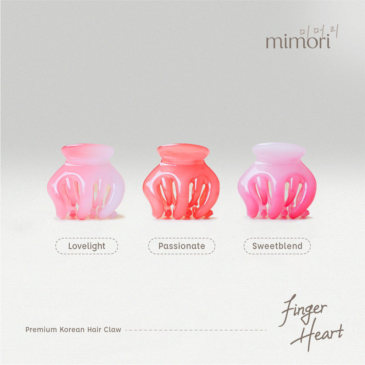 Mimori - Jedai Korea Aesthetic Finger Heart Series isi 3
